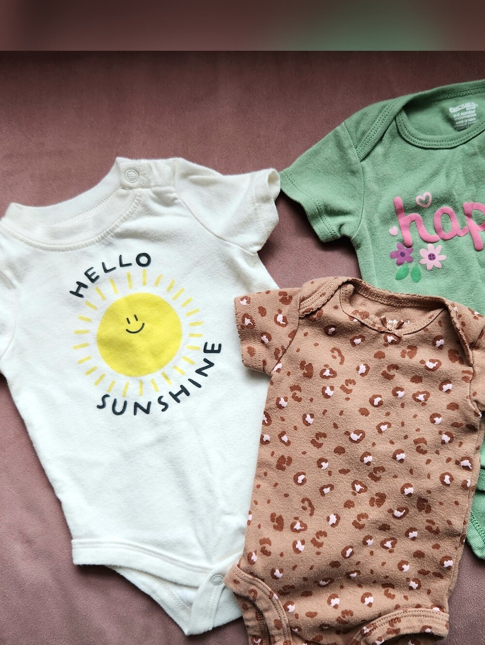 0- 3 Month Size Onesies